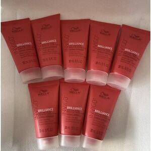 Wella Brilliance Invigo Color Hair Mask coarse Vibrant 1 oz Travel Size 8 PACK!